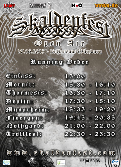 Running Order - Skaldenfest 2017