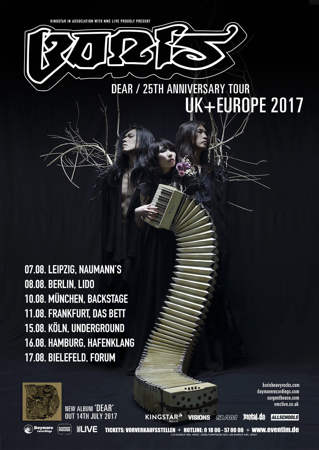 metal.de präsentiert BORIS auf Dear/25th Anniversary Tour