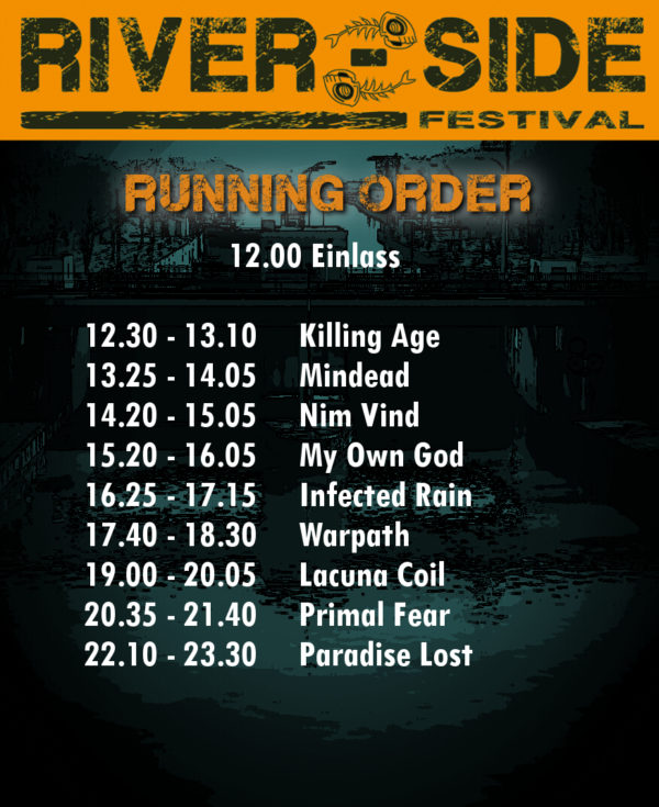 River-Side-Festival 2017 - Running Order