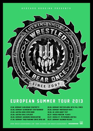 iwrestledabearonce tour history