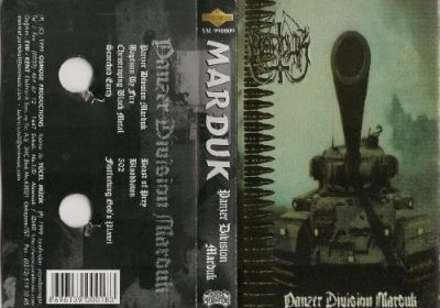 Hier befindet sich das Cover von MARDUKs "Panzerdivision Marduk" (Tape-Version).