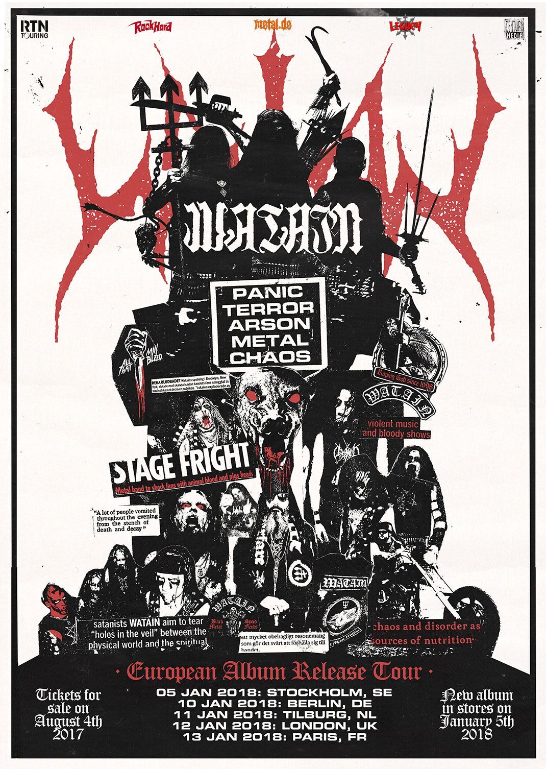 Bild Watain Album Release Show Poster