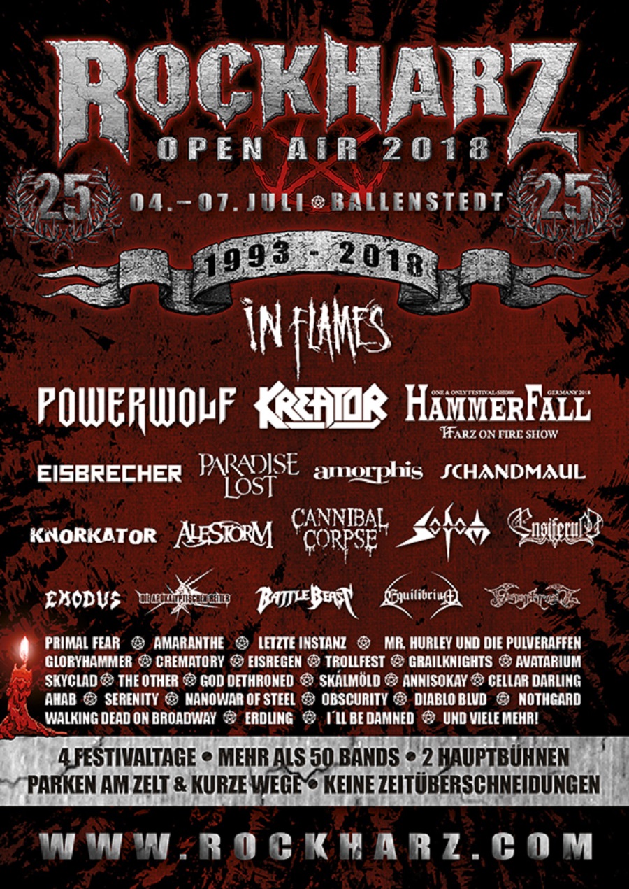 Bild Rockharz 2018 Flyer