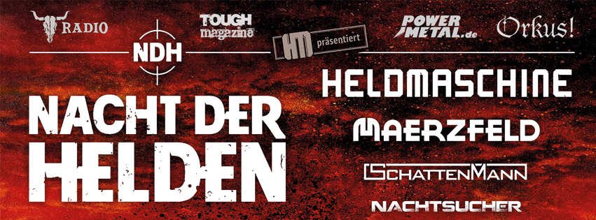 Flyer für Nacht Der Helden 2017