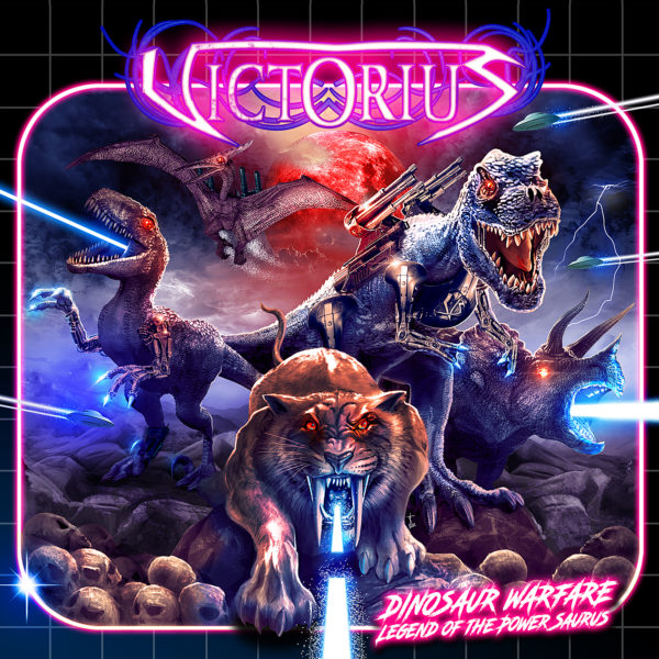 Bild Victorius Dinosaur Warfare Legend Of The Power Saurus EP 2018 Cover Artwork