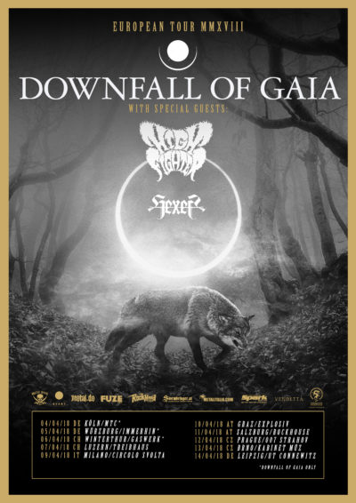 Downfall Of Gaia - Europea Tour MMXVIII April