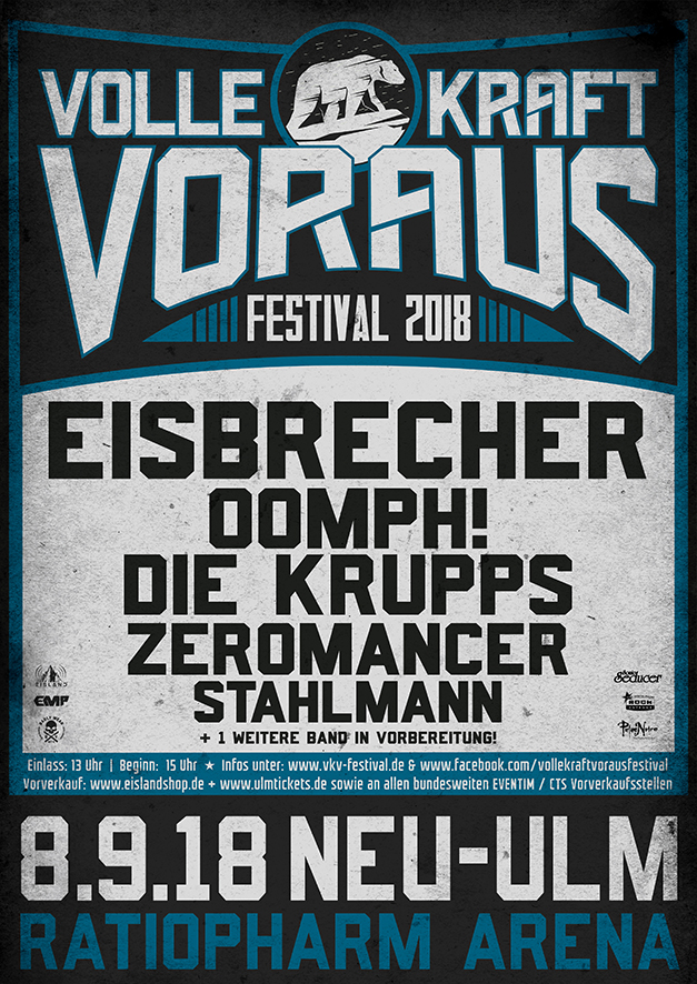 Festivalplakat Volle Kraft Voraus Festival 2018