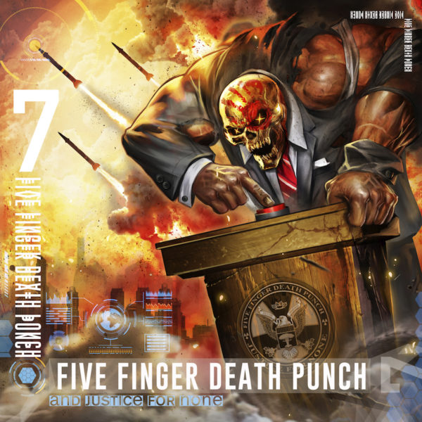 Cover Artwork zum neuen Five Finger Death Punch-Album 'And Justice For None'