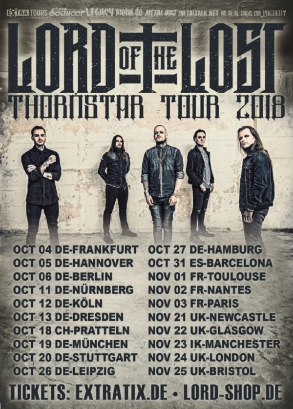 Bild Lord Of The Lost - Thornstar Tour 2018 Poster