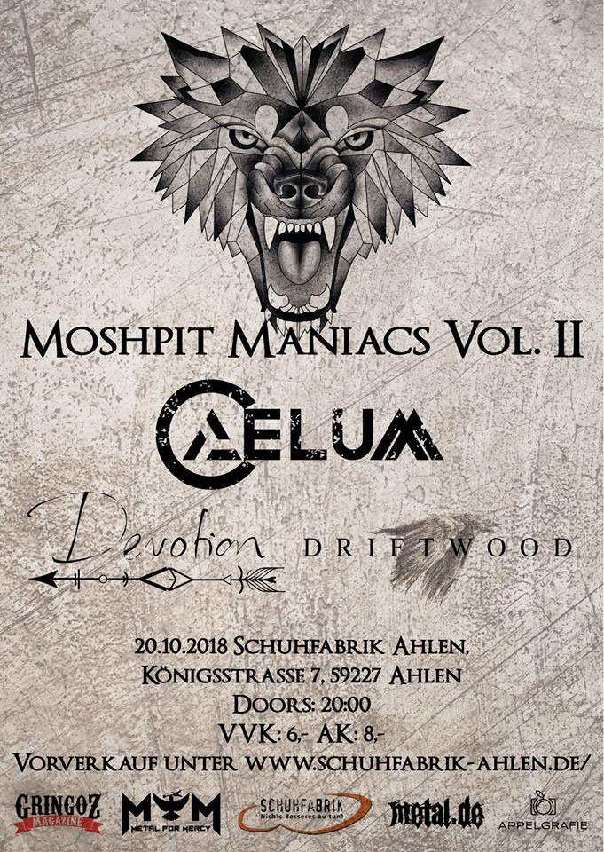 Flyer Frontseite Moshpit Maniacs Vol. 2