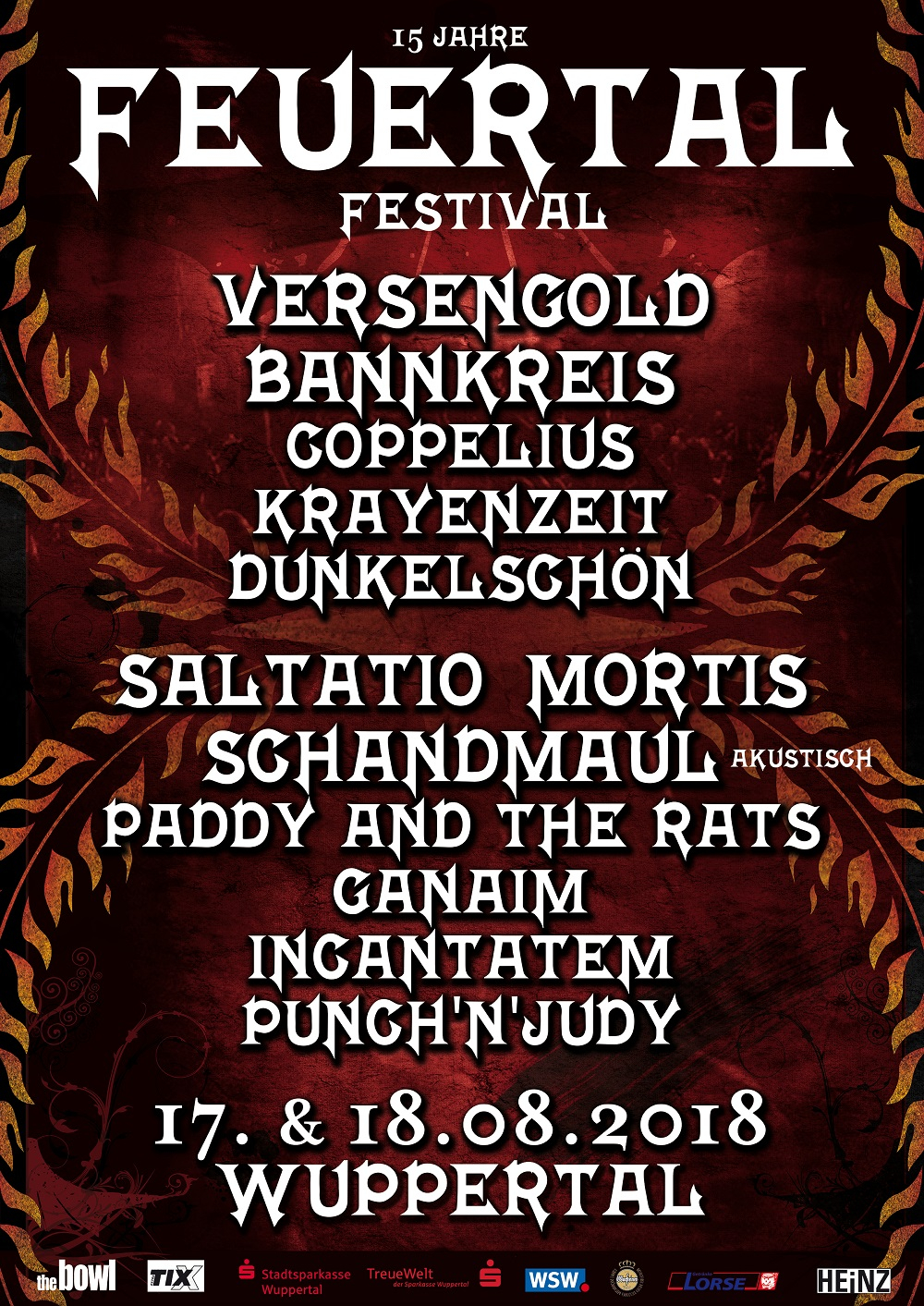 Flyer Feuertal Festival 2018