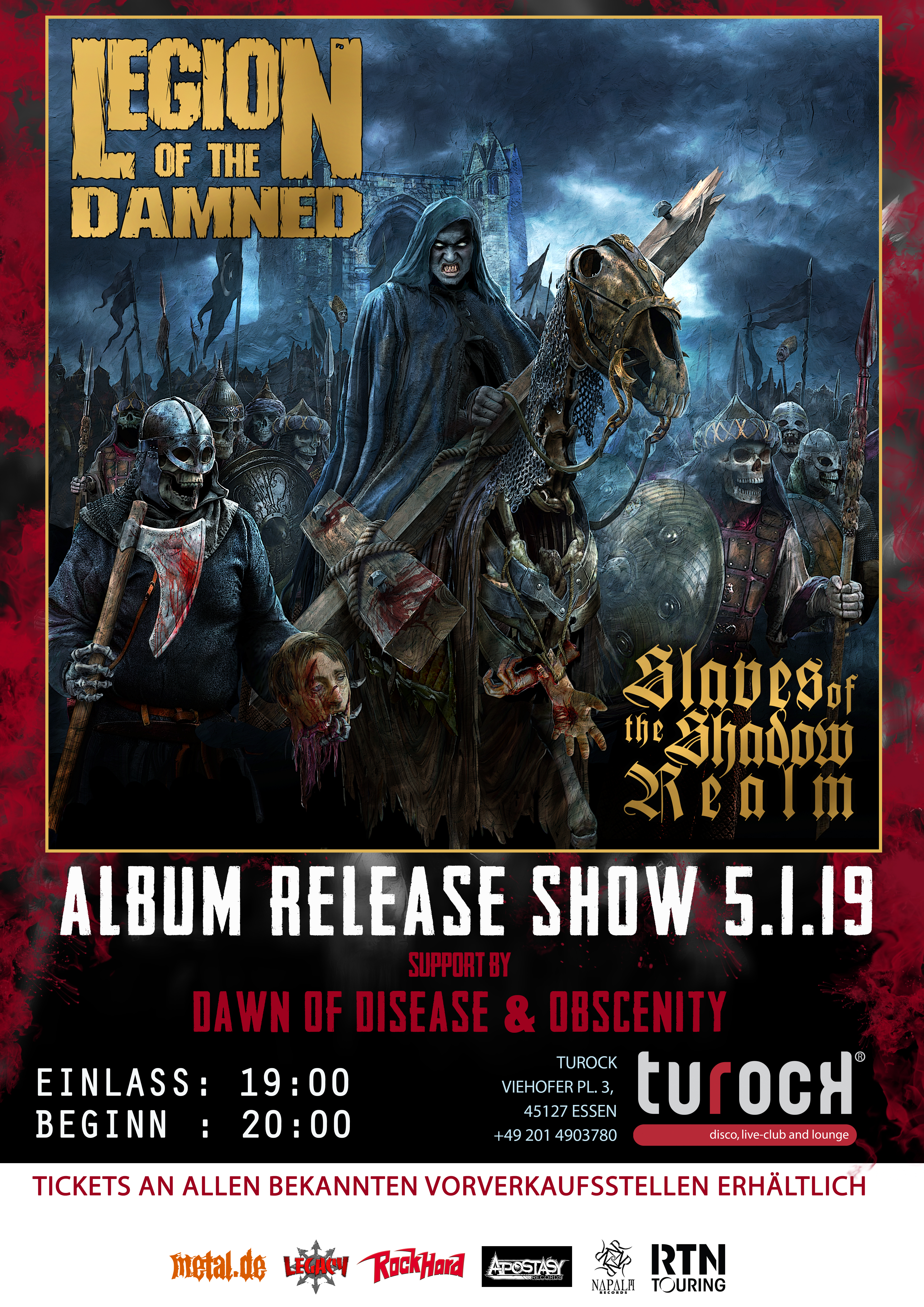 Legion of the Damned - "Slaves Of The Shadow Realm" Record Release Show