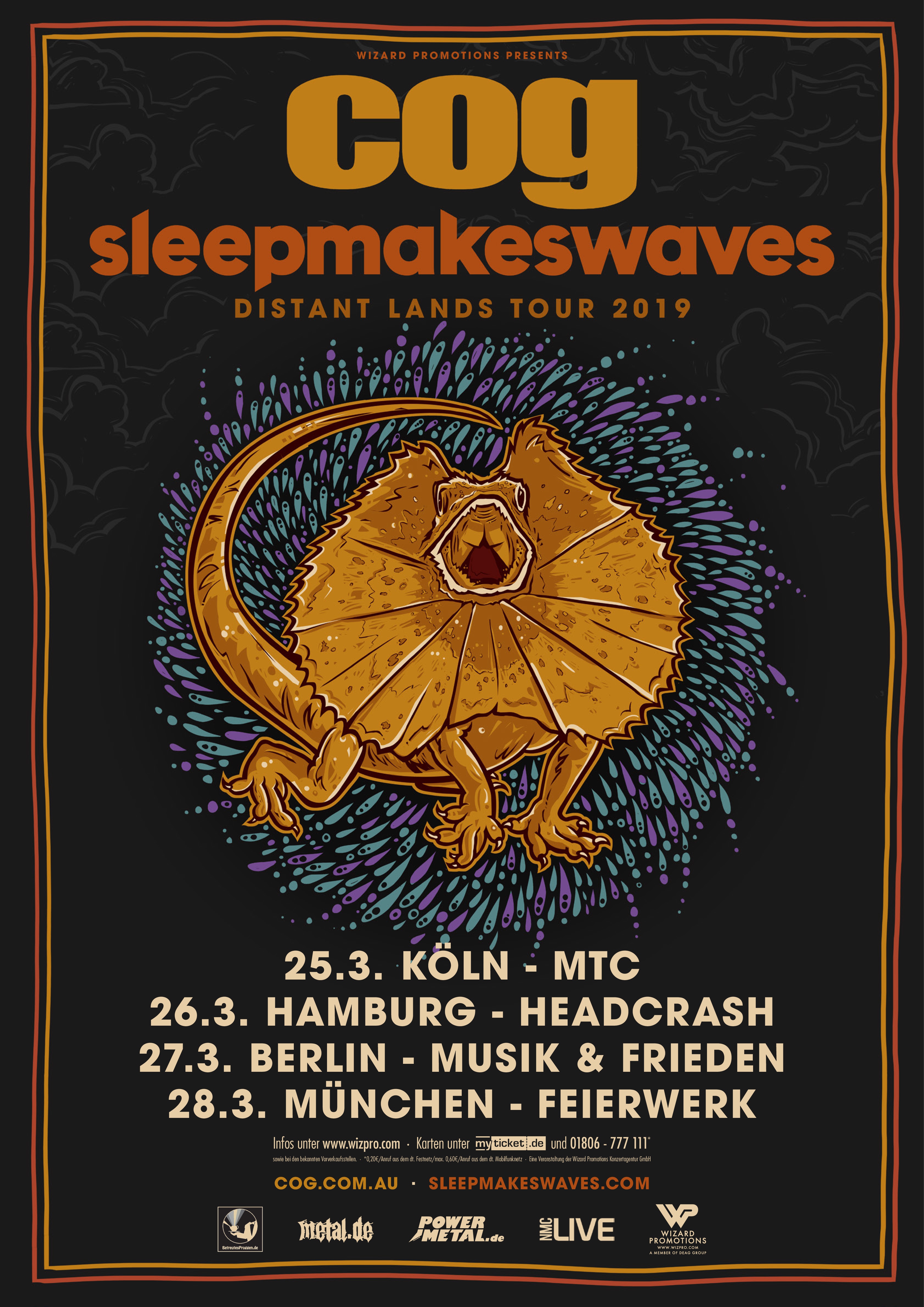 COG und Sleepmakeswaves Tour 2019
