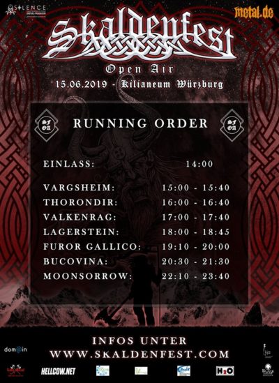 Skaldenfest Running Order