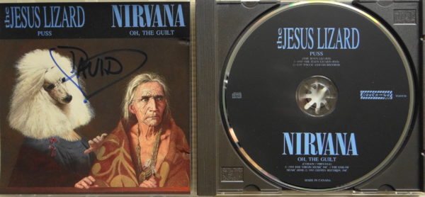 Nirvana - Von Dave Grohl signierte offizielle Split Single VÖ 15.02.1993 Label Touch and Go Records