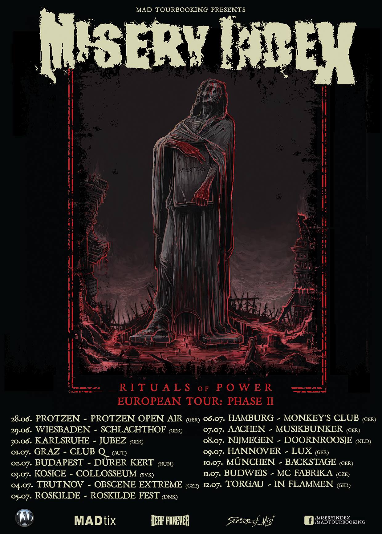 Misery Index - Rituals of Power European Tour: Phase II • metal.de