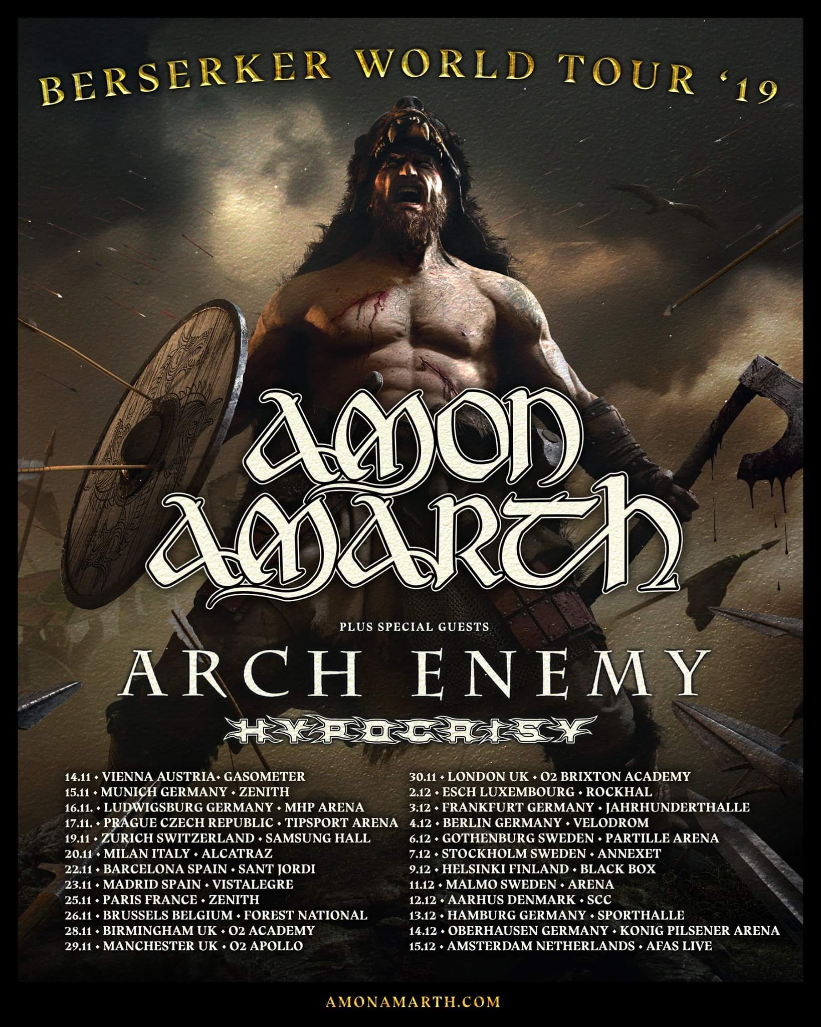 Amon Amarth - Berserker Tour 2019