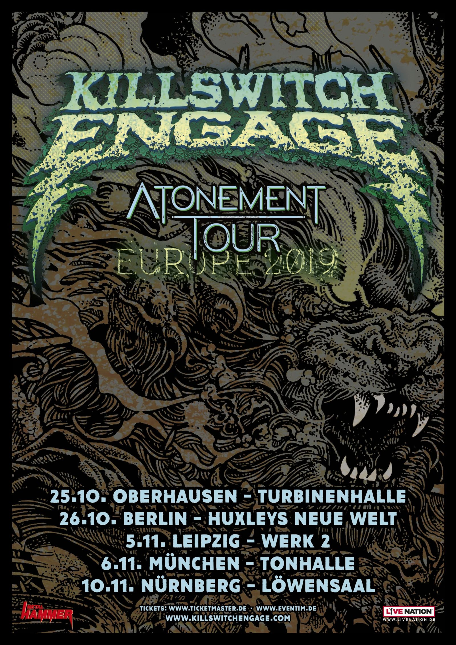 Killswitch Engage Atonement Tour 2019 • metal.de