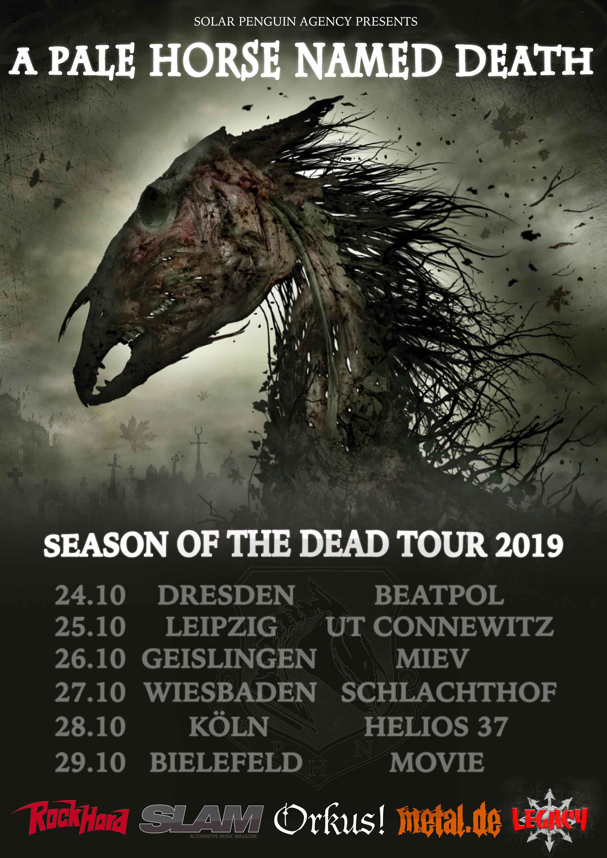 A Pale Horse Named Death Season Of The Dead Tour 2019