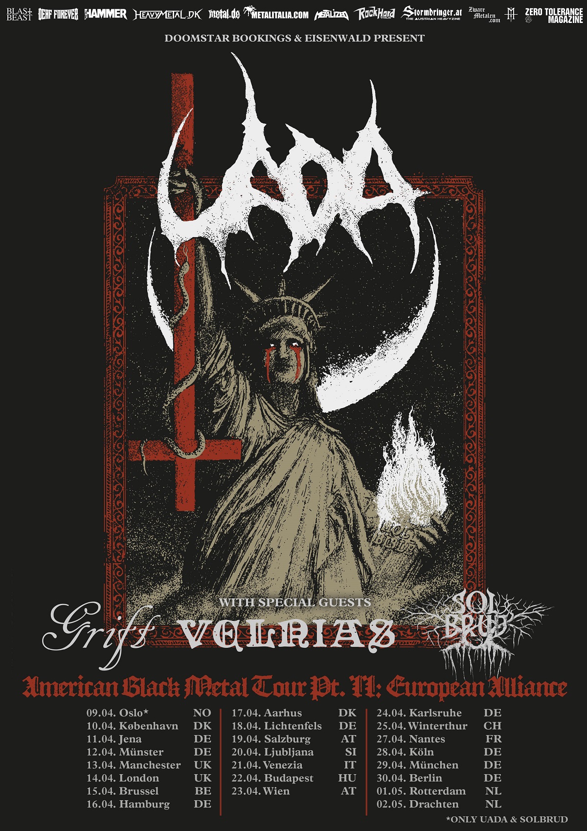 American Black Metal Tour Pt II European Alliance
