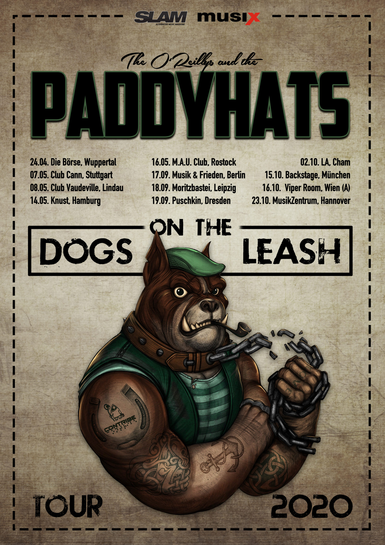 The O'Reillys and the Paddyhats Dogs On The Leash Tour 2020 • metal.de