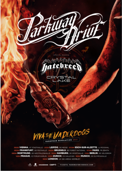 Parkway Drive 2021 Tourplakat