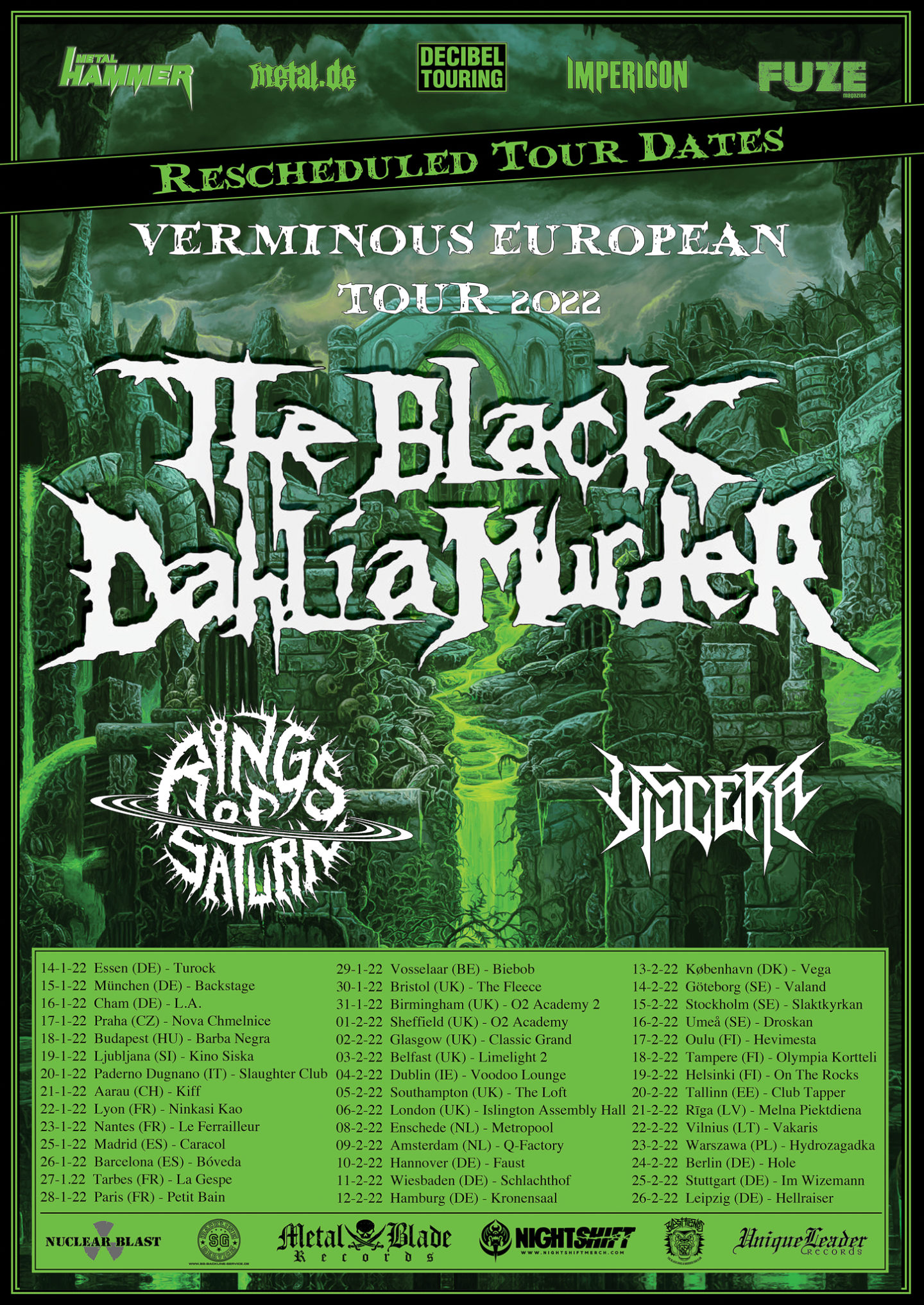 black dahlia tour 2022