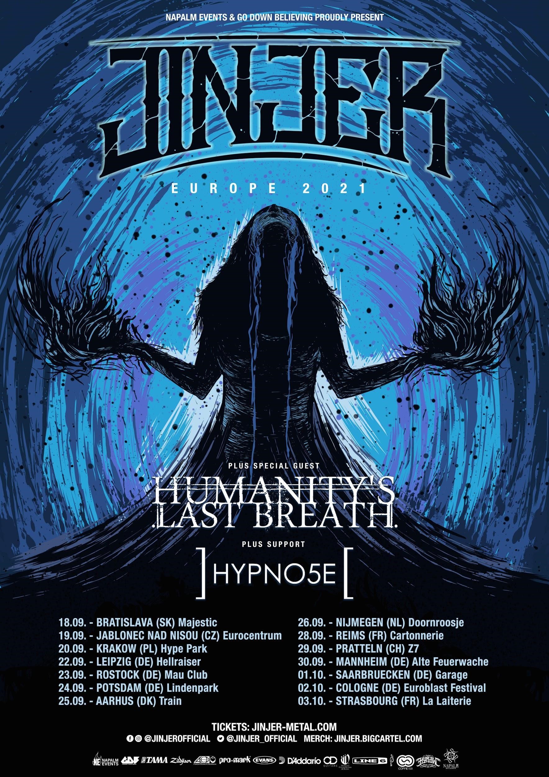 Jinjer Humanity's Last Breath Tour 2021 • metal.de