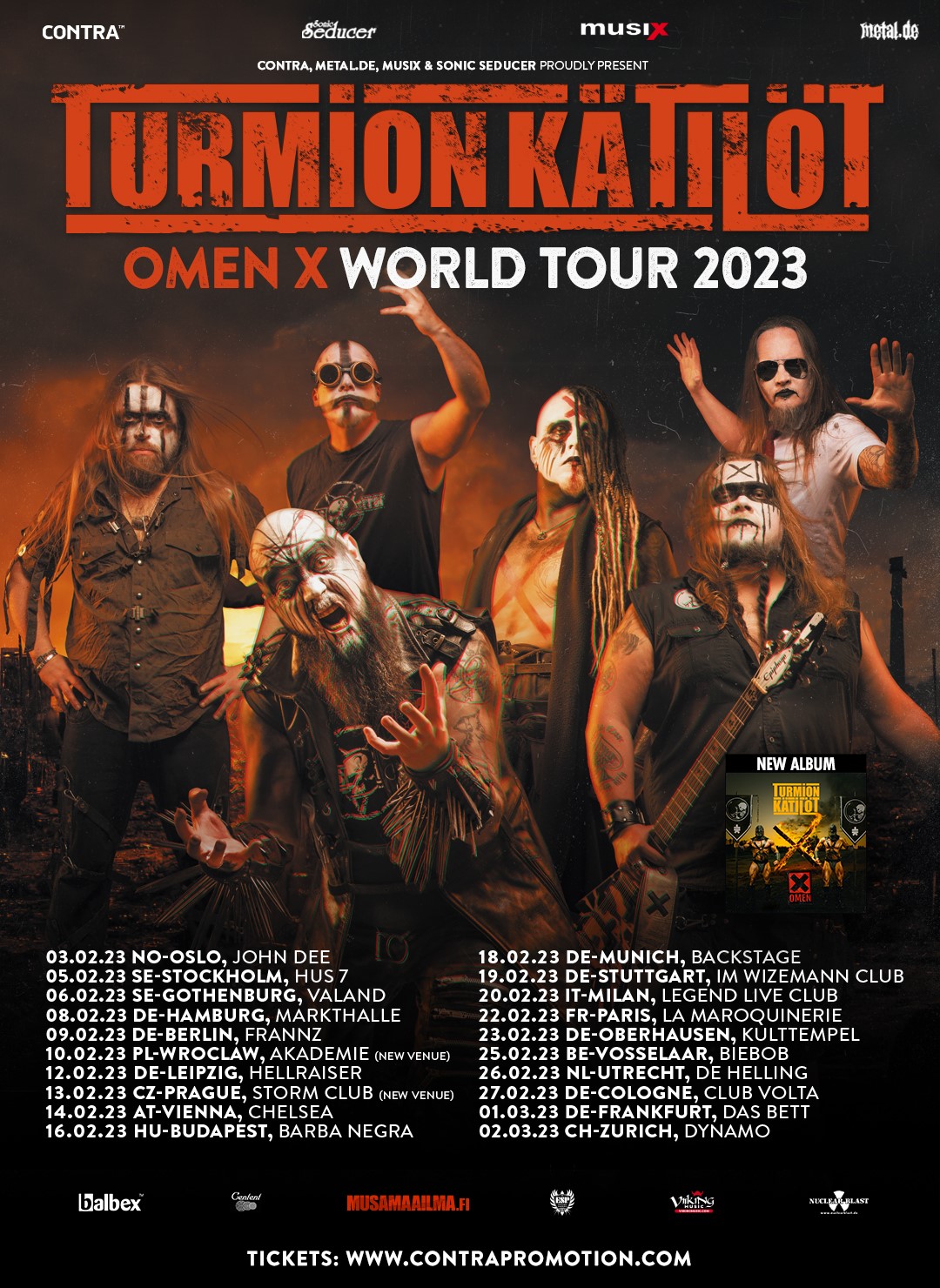 Turmion Kätilöt - Omen X Tour 2023