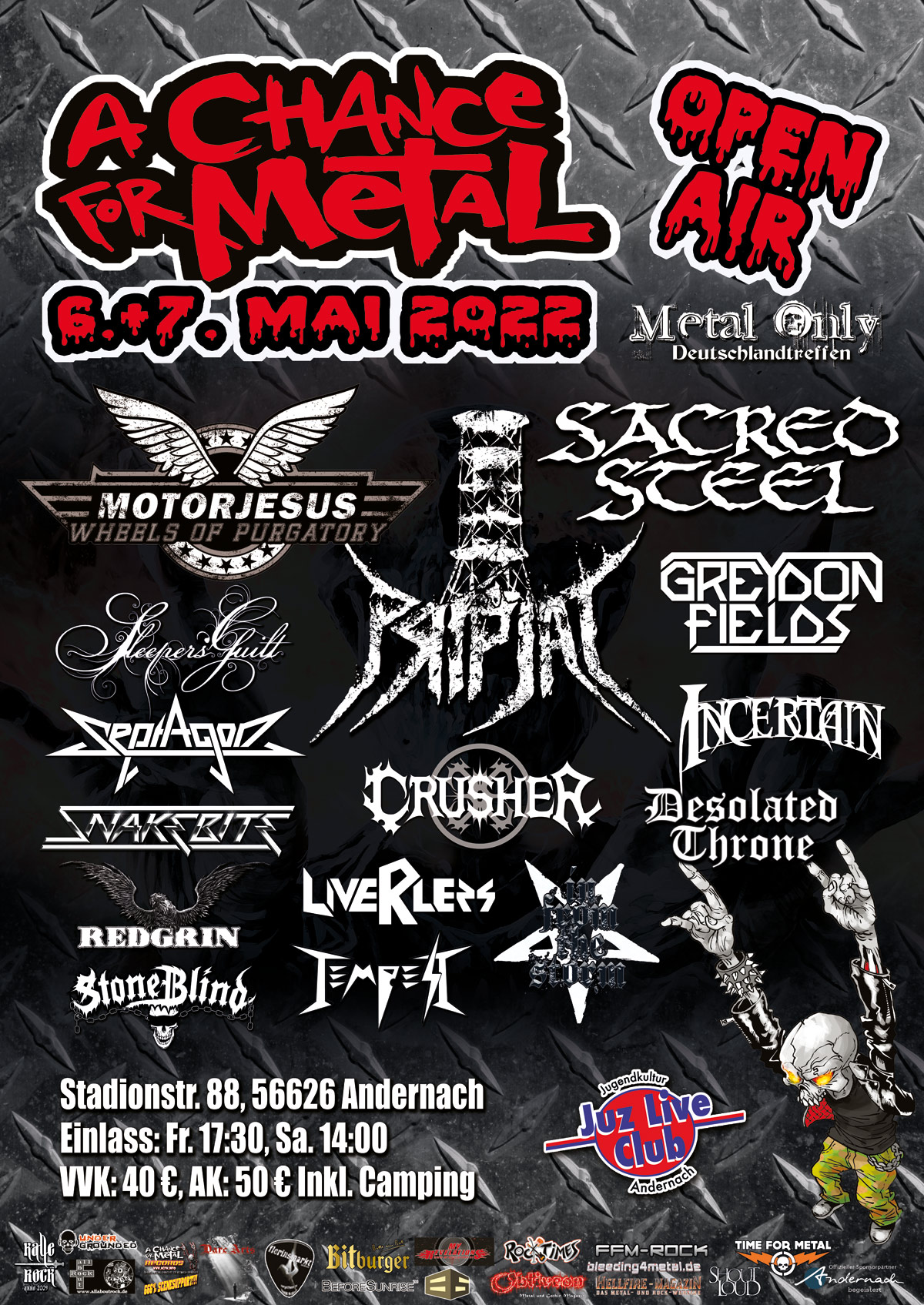 Flyer vom A Chance For Metal Festival 2022