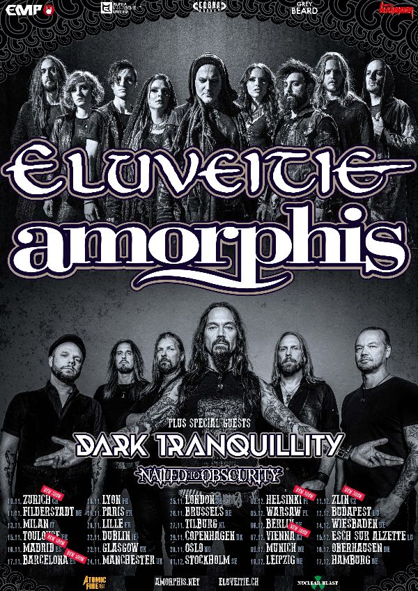 Flyer der Eluveitie & Amorphis - Co-Headline Tour 2022