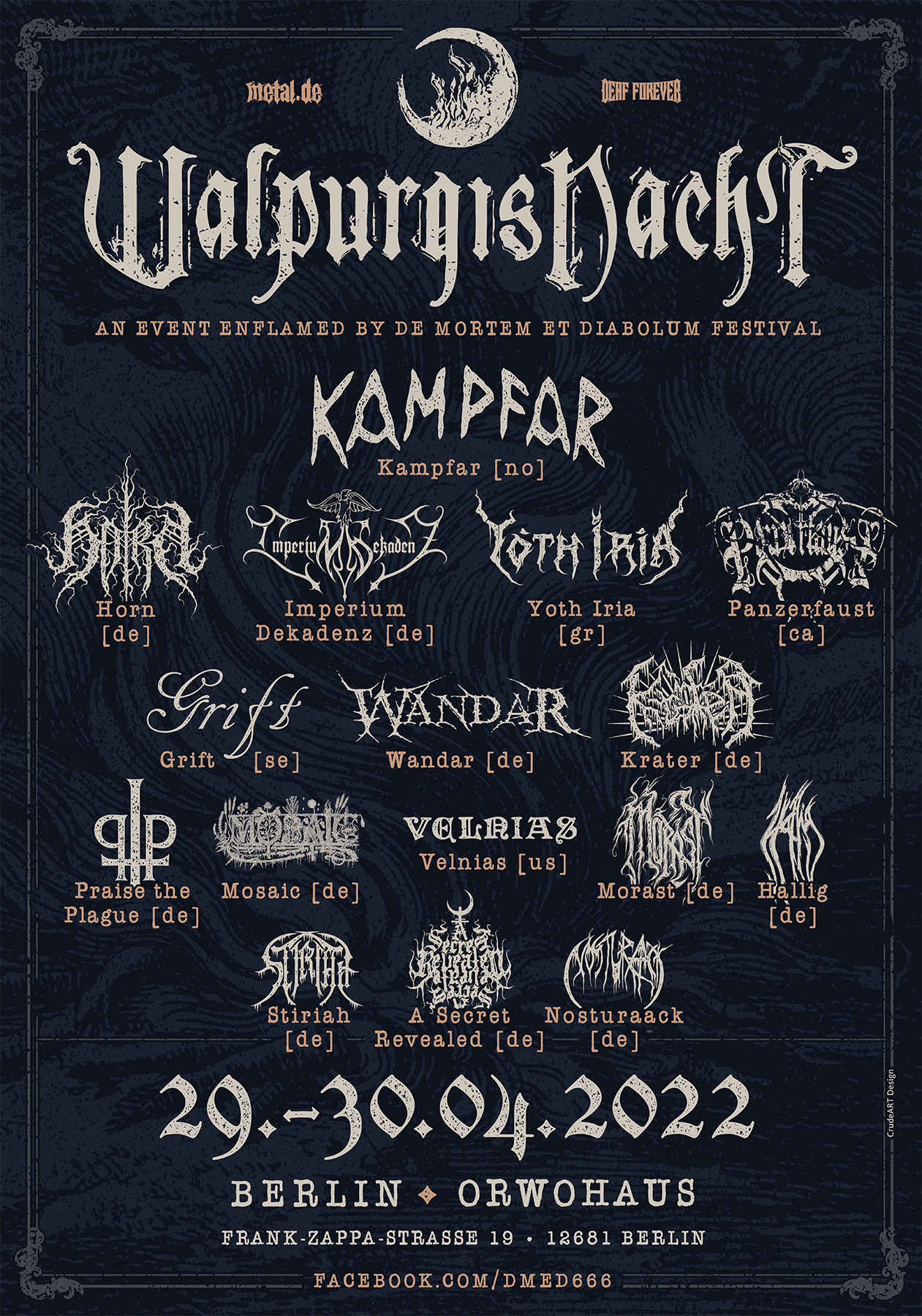 Tourplakat - Festivalflyer - Walpurgisnacht