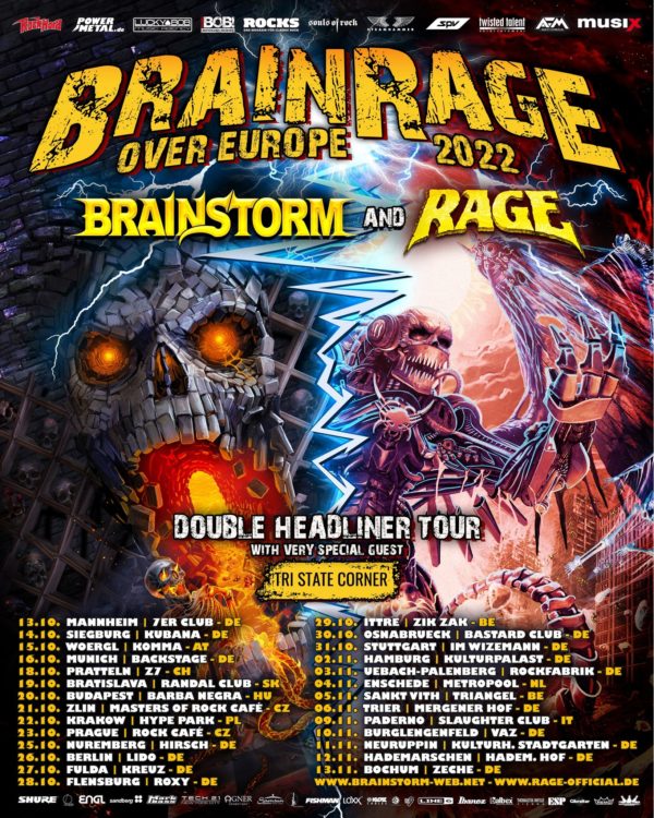 Rage/Brainstorm Tourposter 2022