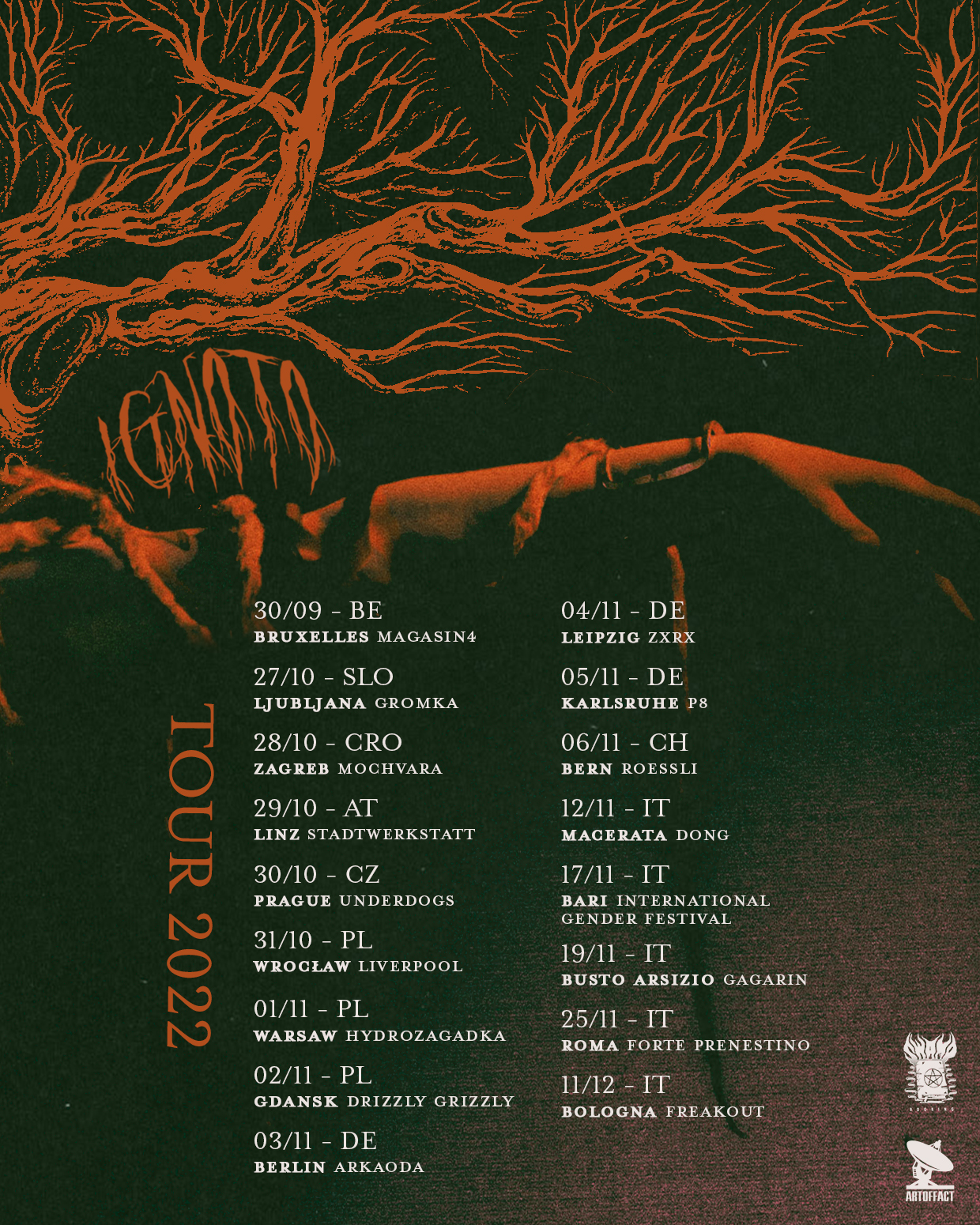 Tourplakat von OvO von Ihrer Tour 2022