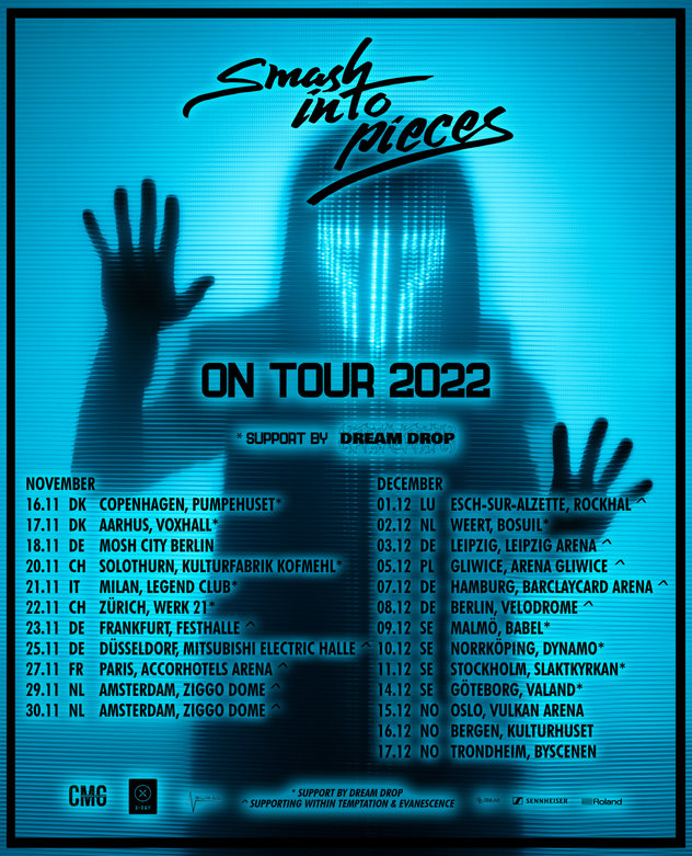 Flyer der Smash Into Pieces Tour 2022