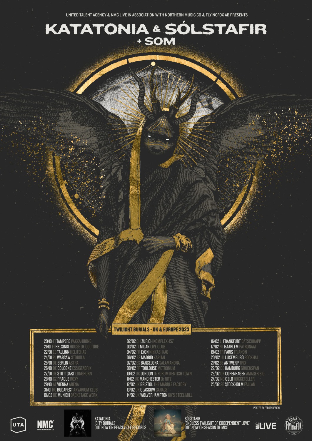 Katatonia & Sólstafir – Twilight Burials Tour 2023