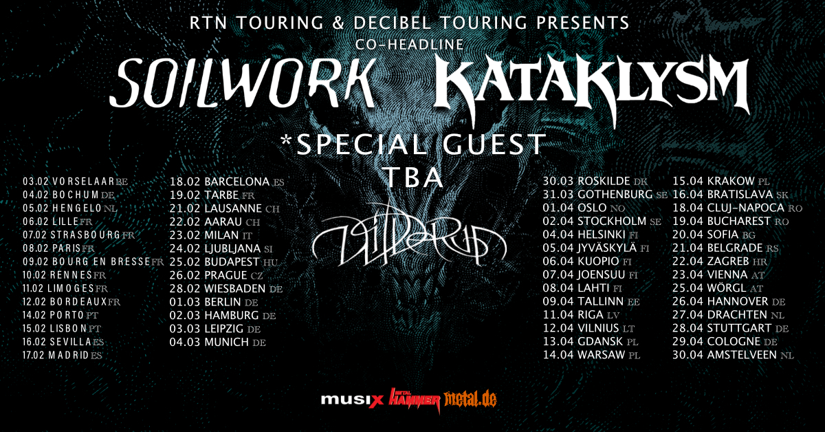 Flyer der Soilwork & Kataklysm - Co-Headline Tour 2023