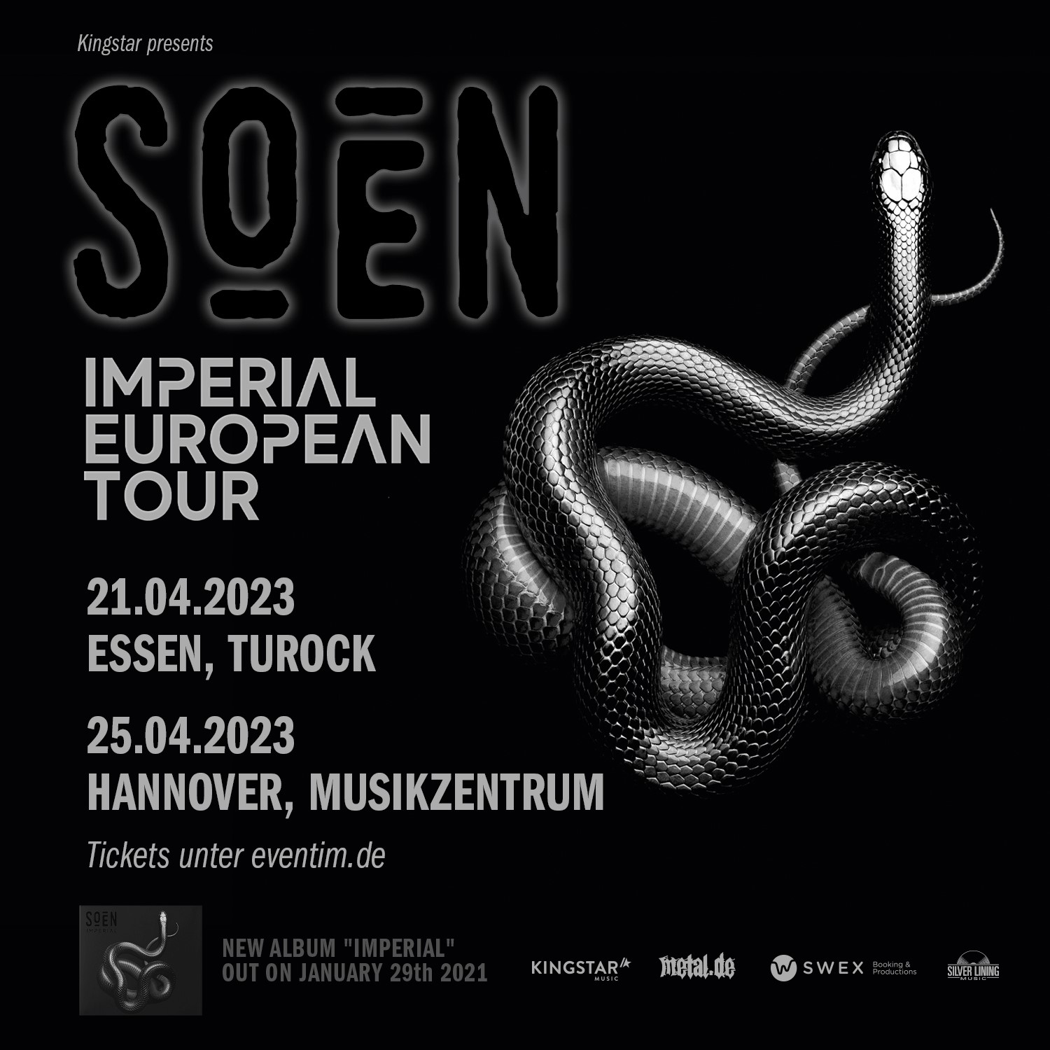 Soen Imperial European Tour