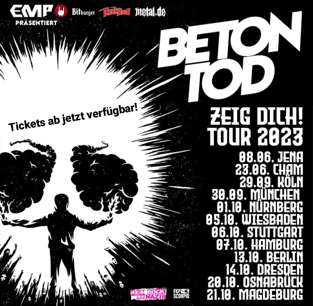 Betontod Zeig Dich Tour 2023