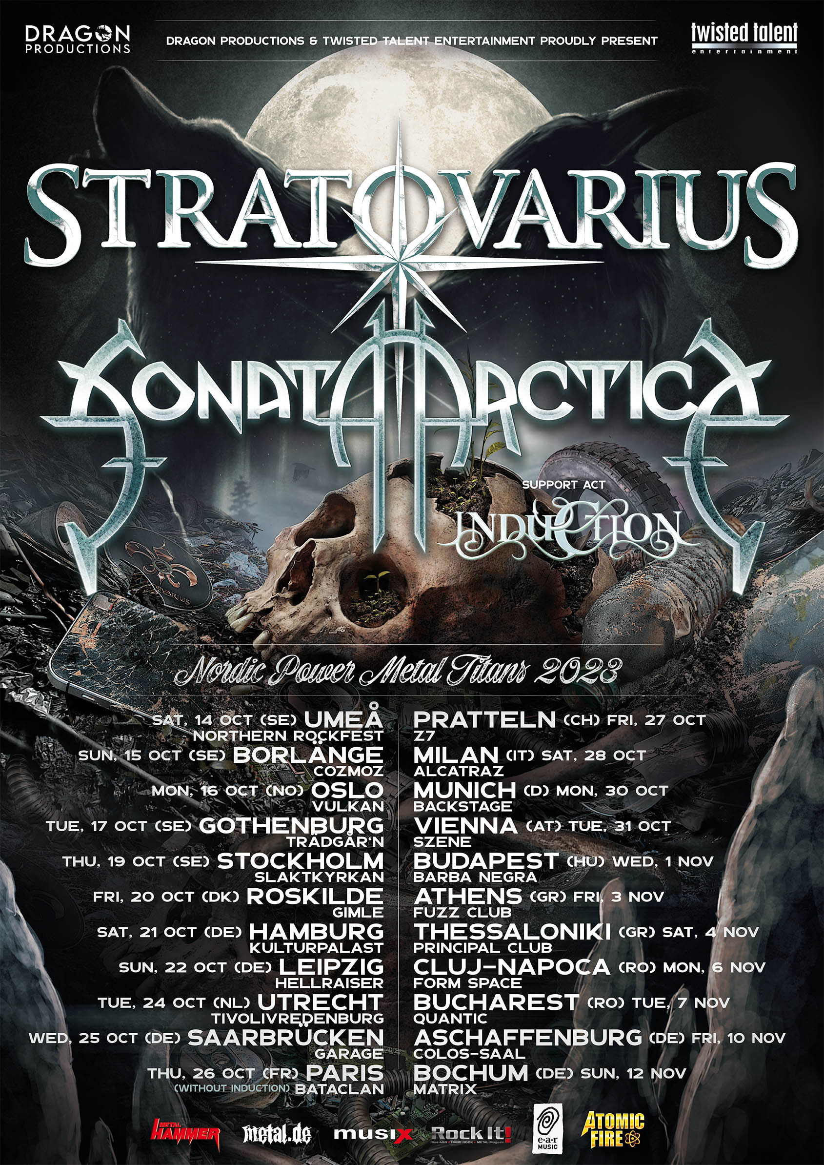 Sonata Arctica & Stratovarius Tour 2023