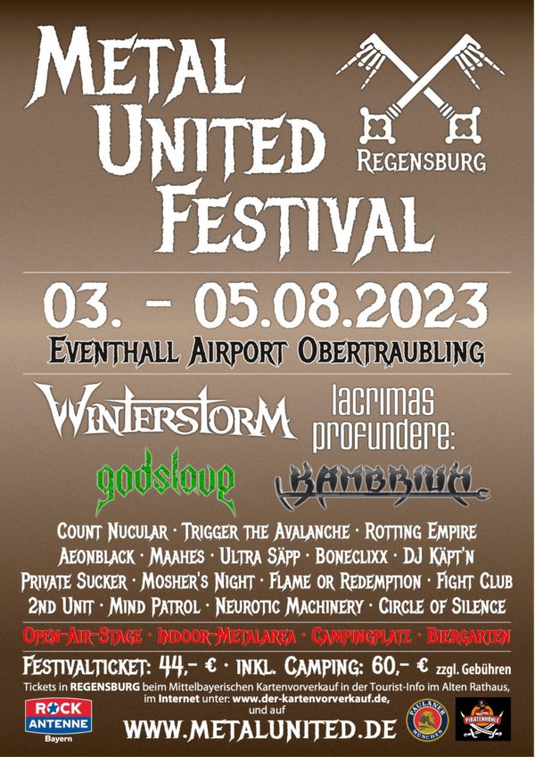 Flye vom Metal United Festival 2023