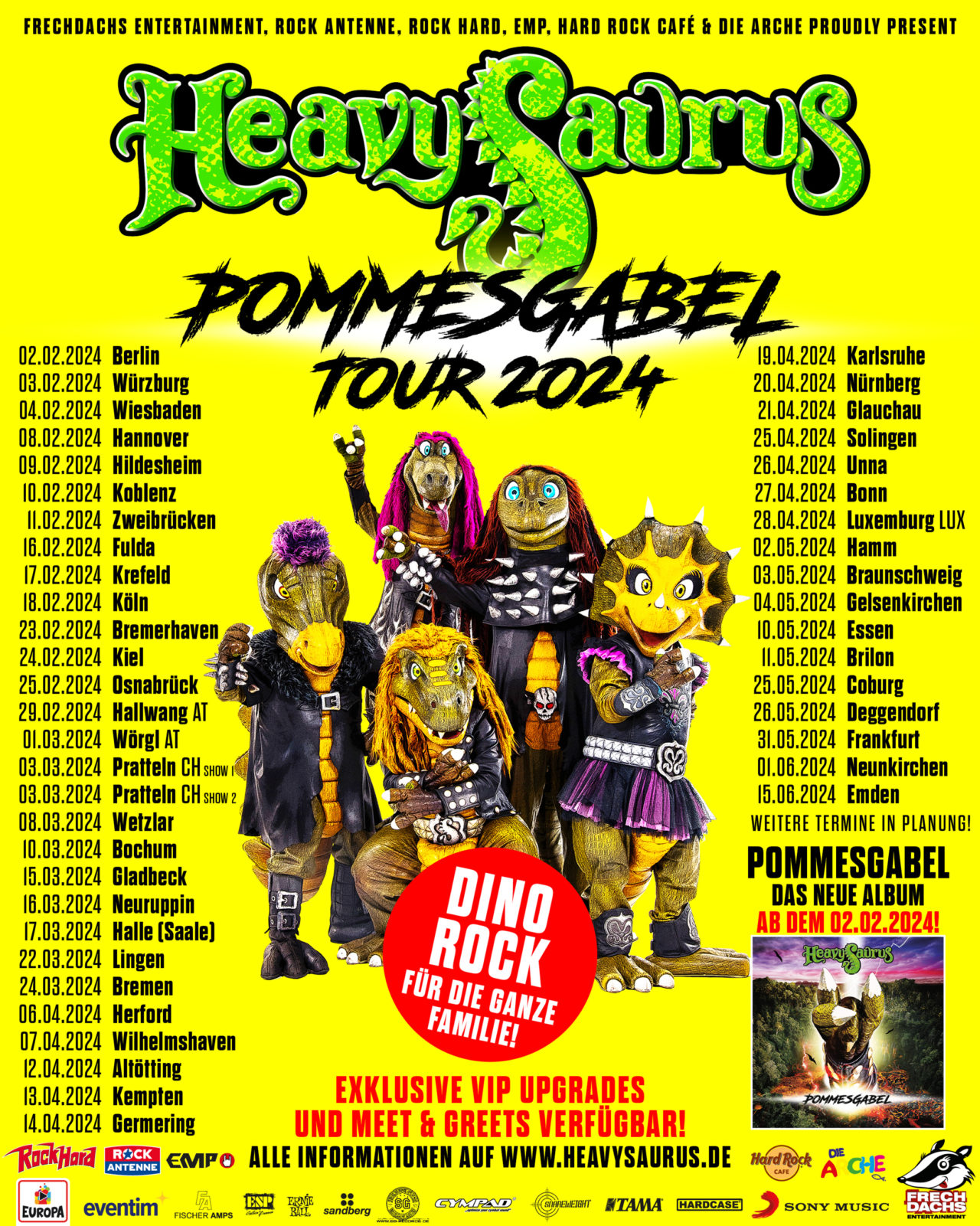 Heavysaurus Pommesgabel Tour 2024 • metal.de