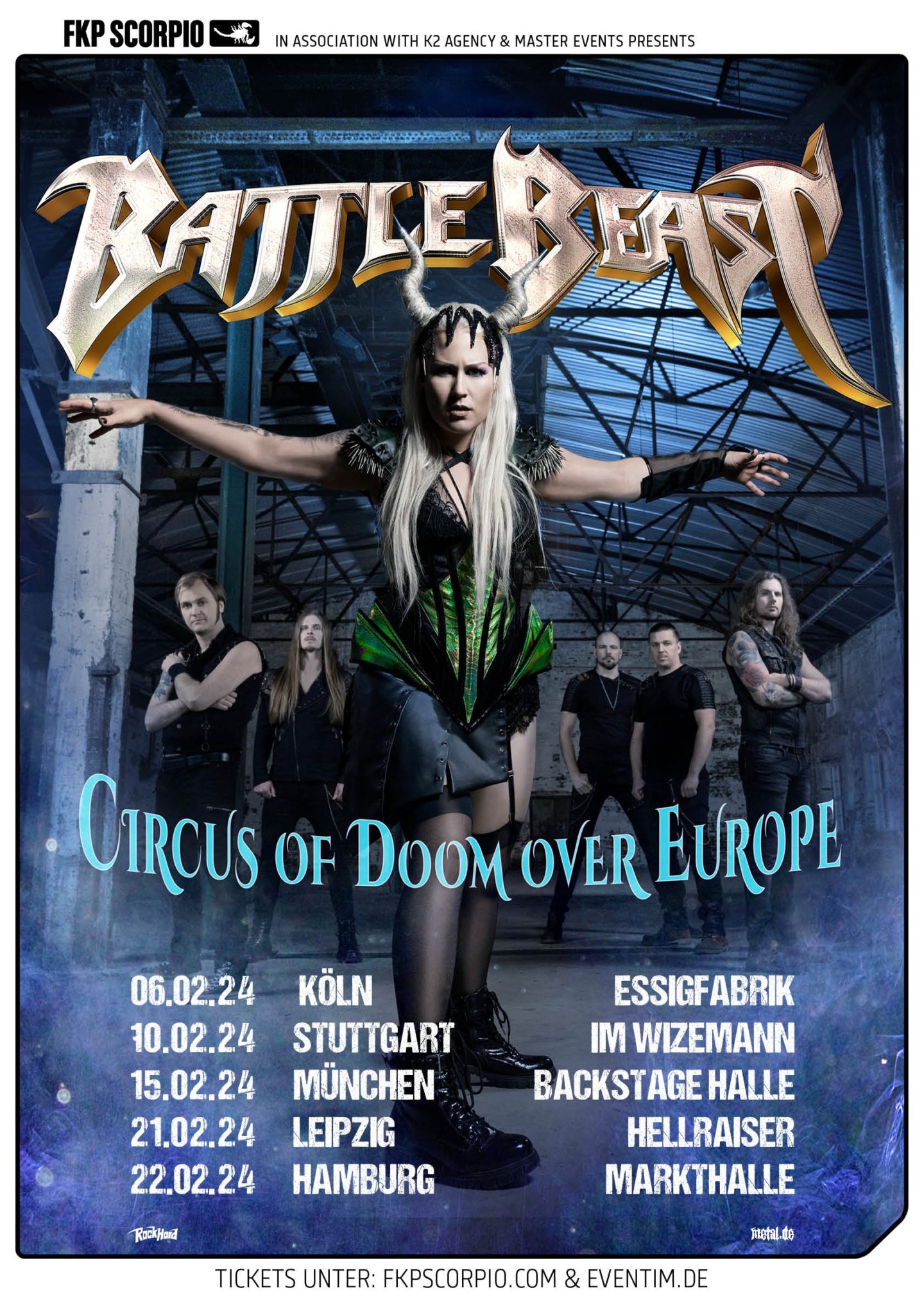 Battle Beast Circus Of Doom Over Europe 2024 • metal.de