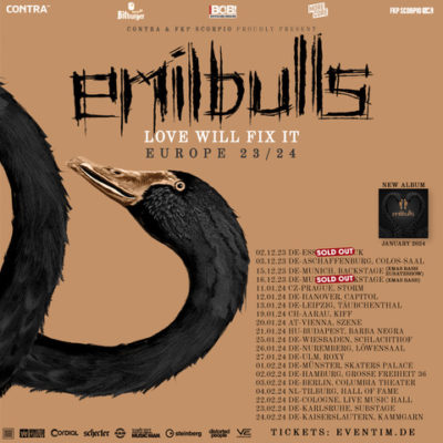 Emil Bulls - Love Will Fix It- Tour 2023-2024