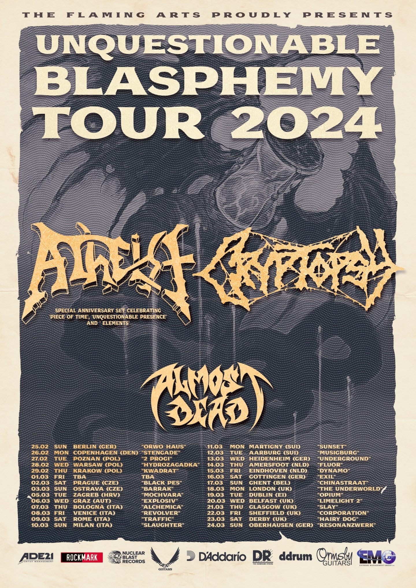 Atheist & Cryptopsy CoHeadline Tour 2025 • metal.de